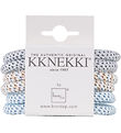 Kknekki Hårelastikker - Slim - 6-pak - Blå
