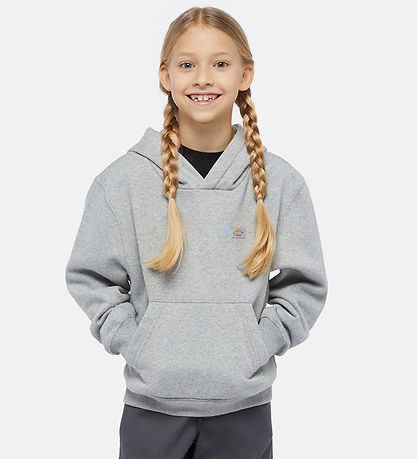 Dickies Hættetrøje - Youth Oakport - Heather Gray