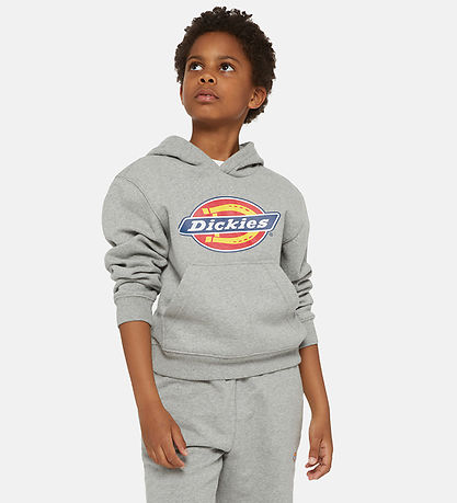Dickies Hættetrøje - Youth Logo - Heather Gray