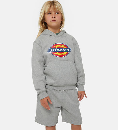 Dickies Hættetrøje - Youth Logo - Heather Gray
