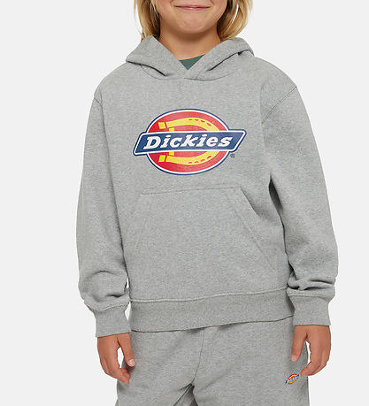 Dickies Hættetrøje - Youth Logo - Heather Gray