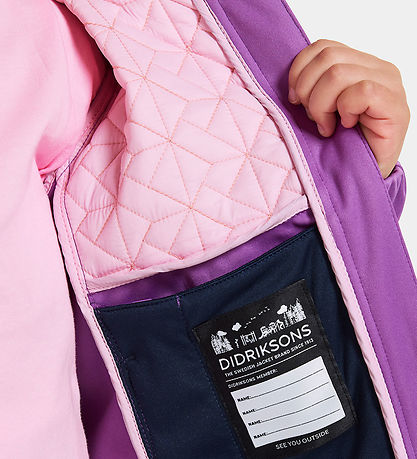 Didriksons Softshelljakke - Briska - Tulip Purple