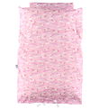 Nørgaard Madsens Sengetøj - Baby - Pink m. Enhjørninger/Regnbuer
