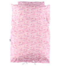 Nørgaard Madsens Sengetøj - Baby - Pink m. Enhjørninger/Regnbuer