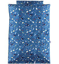 Nørgaard Madsens Sengetøj - Baby - Navy m. Havdyr