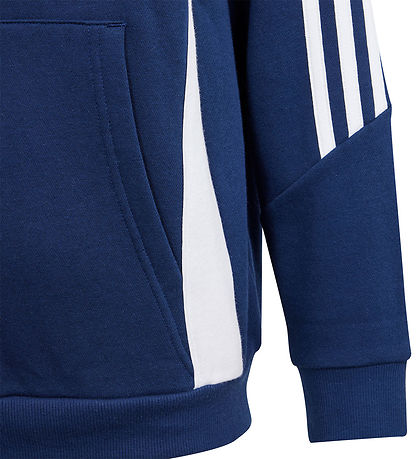 adidas Performance Hættetrøje - Tiro 24 SWHOODY - Blå/Hvid