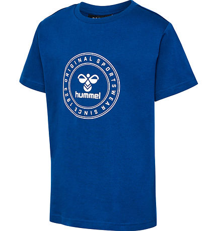 Hummel T-shirt - hmlTres Circle - Estate Blue