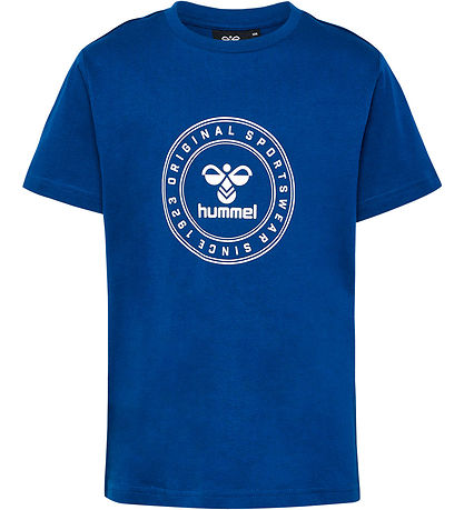 Hummel T-shirt - hmlTres Circle - Estate Blue