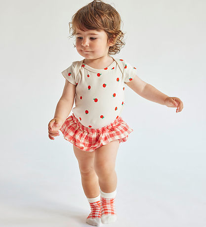 Bobo Choses Gaveæske - Body k/æ/Bloomers/Strømper - Baby Tomato 