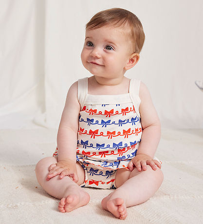 Bobo Choses Body u/æ - Baby Ribbon Bow All Over - Offwhite