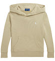 Polo Ralph Lauren Hættetrøje - Classic - Khaki m. Hvid