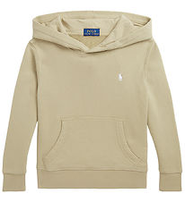Polo Ralph Lauren Hættetrøje - Classic - Khaki m. Hvid