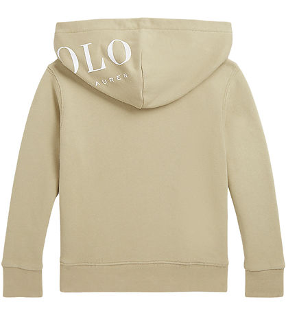Polo Ralph Lauren Hættetrøje - Classic - Khaki m. Hvid