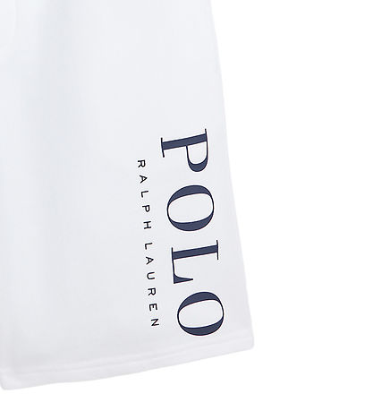 Polo Ralph Lauren Sweatshorts - Hvid m. Navy
