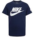 Nike T-shirt - Mørkeblå/Hvid 