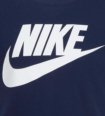 Nike T-shirt - Mørkeblå/Hvid 