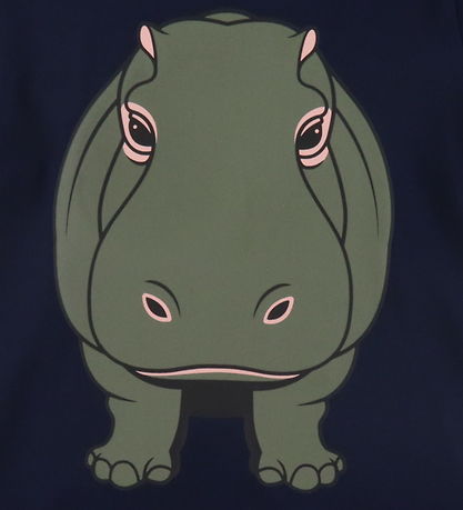 DYR-Cph T-Shirt - Din Ven - Dark Navy Flodhest