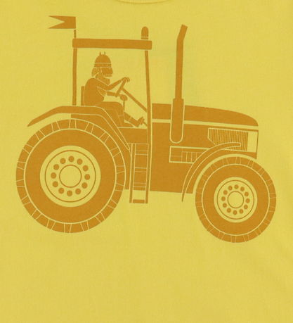 Danefæ T-Shirt - Danebasic - Faded Yellow Traktor