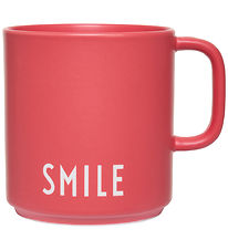 Design Letters Krus - Favourite - Smile - Rød