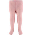 MP Strømpebukser - Rib - Silver Pink