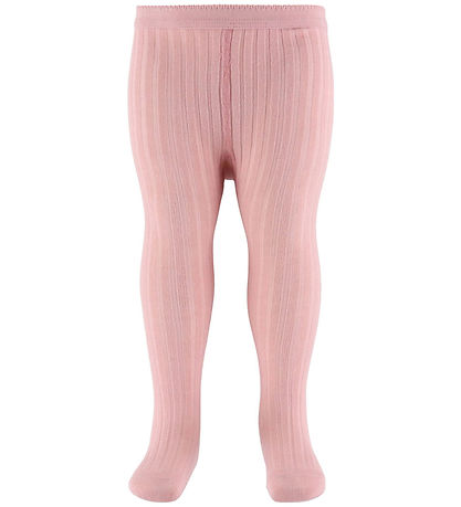 MP Strømpebukser - Rib - Silver Pink