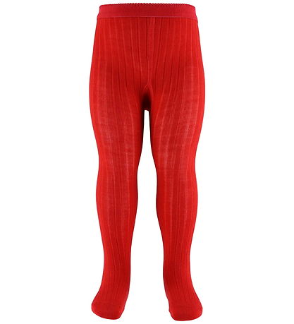 MP Strømpebukser - Rib - Tomato