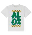 Stella McCartney Kids T-shirt - Hvid/Grøn m. Print
