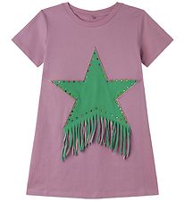 Stella McCartney Kids Kjole - Lilla/Grøn m. Similisten/Frynser