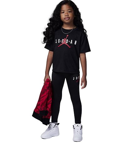 Jordan Sæt - T-shirt/Leggings - Sustainable - Sort