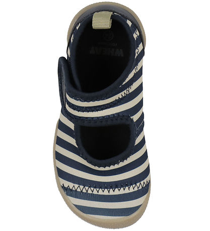 Wheat Badesko - Wavey - Indigo Stripe