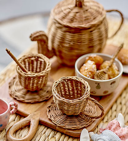Bloomingville Mini Køkkensæt - Mikkeline - Rattan - Brun