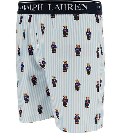 Polo Ralph Lauren Nattøj - Hvid/Blå m. Bamse