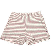 Joha Shorts - Støvet Lilla/Hvid Stibet