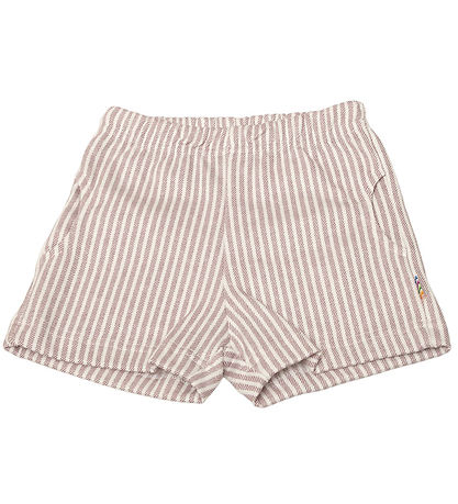 Joha Shorts - Støvet Lilla/Hvid Stibet