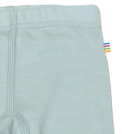 Joha Leggings m. Fødder - Uld - Støvet Blå