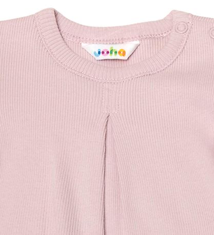 Joha T-shirt - A-Shape - Rib - Støvet Rosa