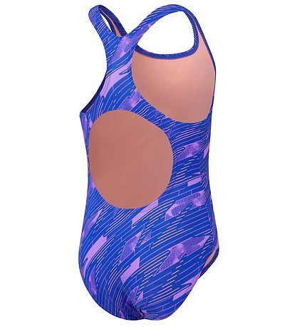 Speedo Badedragt - Hyperboom Allover Medalist - Blue/Pink