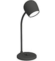 Kreafunk Lampe m. Oplader + Højtaler - Ellie - Sort