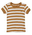 Katvig T-shirt - Brun/Hvid Stribet