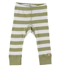 Katvig Leggings - Grøn/Hvid Stribet
