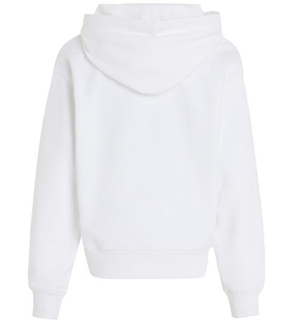 Calvin Klein Hættetrøje - Minimal Graphic - Bright White