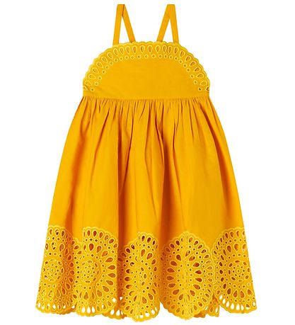 Stella McCartney Kids Kjole - Gul m. Hulmønster