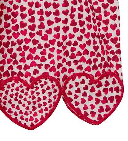 Stella McCartney Kids Kjole - Hvid/Rød m. Hjerter