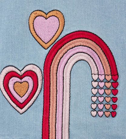 Stella McCartney Kids Denimjakke - Lyseblå m. Patches
