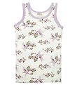 Joha Undershirt - Bamboo - Off White/Purple w. Parrot