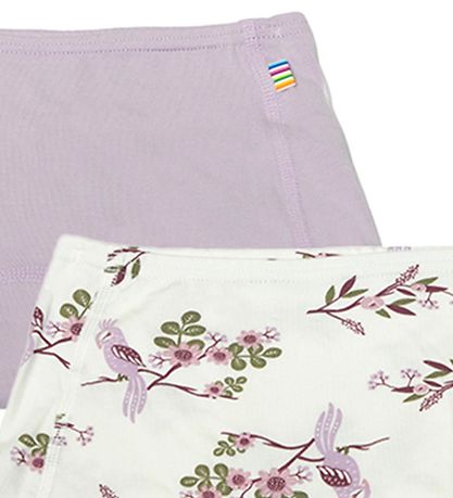 Joha Hipster - 2 pak - Bambus - Off White/Lilla m. Papegøje
