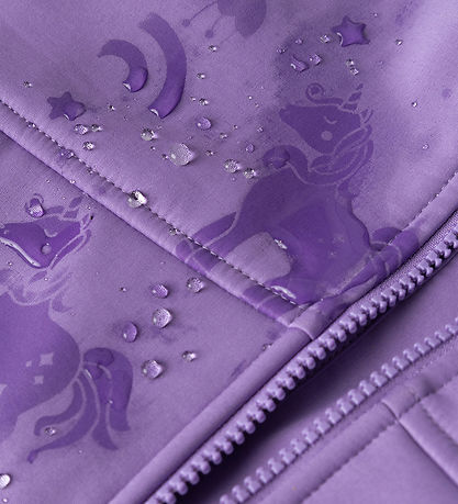 Name It Softshelljakke m. Fleece - NmfAlfa08 - Hyacinth m. Magi