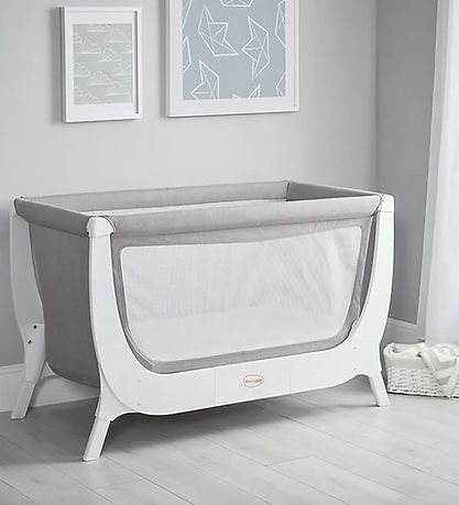 SHNUGGLE Barneseng - Ombygningssæt - 125x66 cm - Stone Grey/Hvid