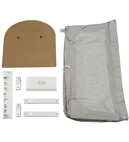 SHNUGGLE Barneseng - Ombygningssæt - 125x66 cm - Dove Grey