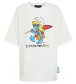 Emporio Armani T-shirt - Hvid m. Smølfine